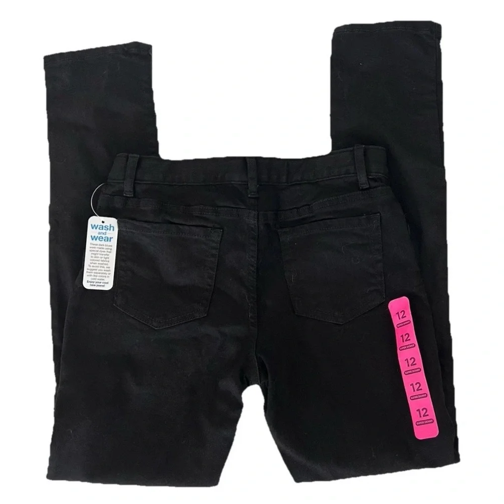 The Children's Place | Super Skinny Black Dark Denim Size 12 Stretch Pants
